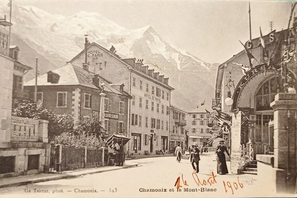 Cartolina - Francia - Chamonix et le Mont-Blanc - 1906