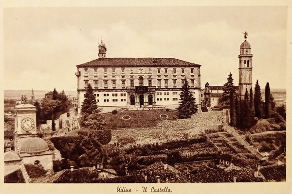 Cartolina - Udine - Il Castello - 1952