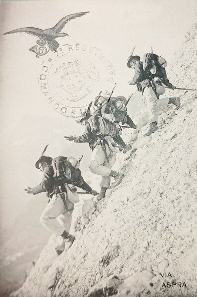 Cartolina Militare - 7^ Reggimento Alpini - Pattuglia in Ricognizione …