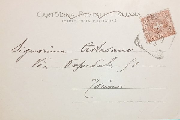 Cartolina - Dolce far niente - Napoli - 1901
