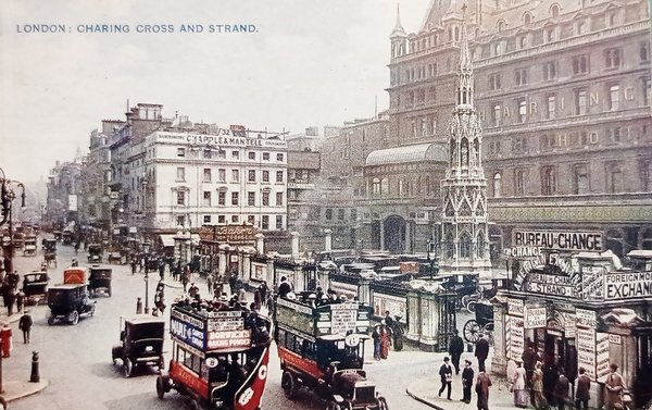 Cartolina - London - Charing Cross and Strand - 1913