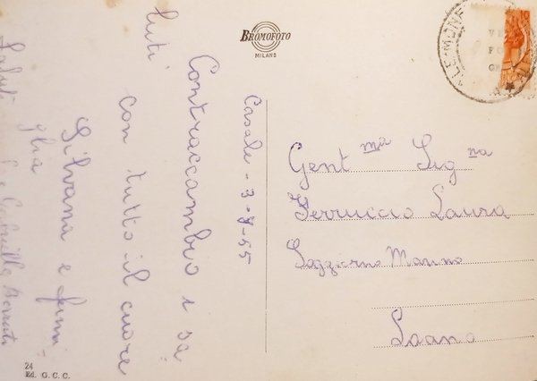 Cartolina - Casale Monferrato - Monumento a Giovanni Lanza e …