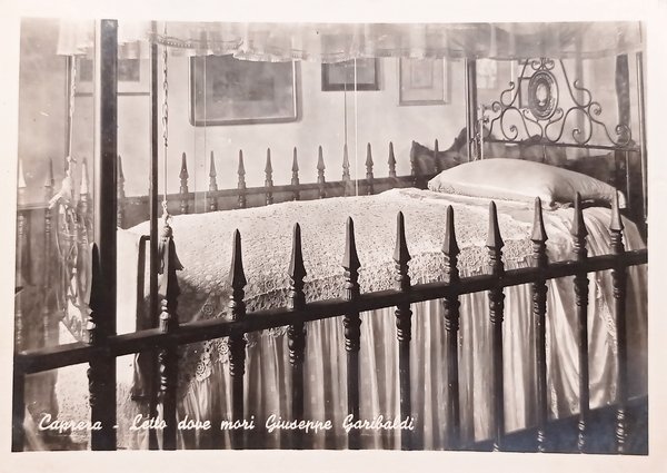 Cartolina - Caprera - Letto dove mori Giuseppe Garibaldi - …