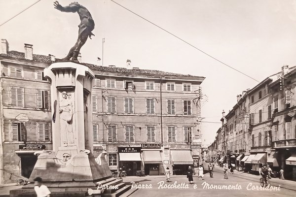 Cartolina - Parma - Piazza Rocchetta e Monumento Corridoni - …