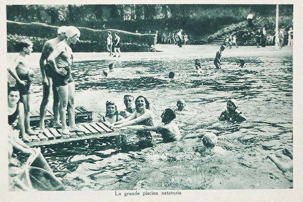 Cartolina - Acqui Terme - La grande piscina natatoria - …