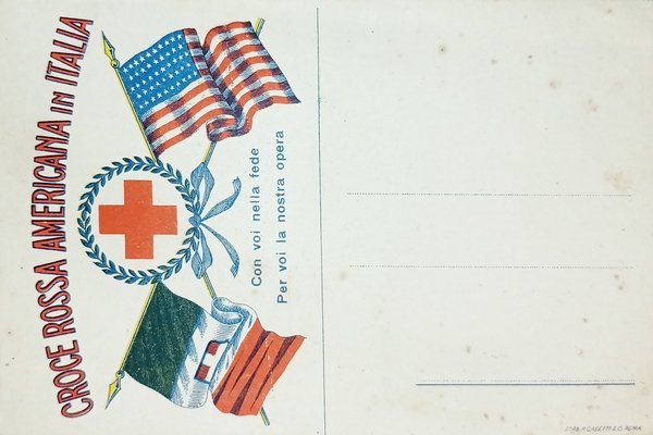 Cartolina Militare - Croce Rossa Americana in Italia - 1915 …