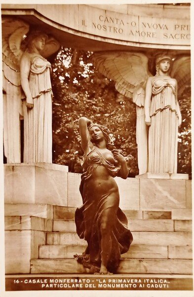 Cartolina - Casale Monferrato - Particolare del Monumento ai Caduti …