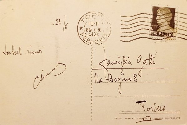 Cartolina - Casale Monferrato - Il Fante Crociato - particolare …