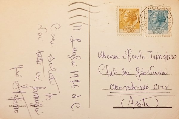 Cartolina - Saluti da Codogno - Vedute diverse - 1976