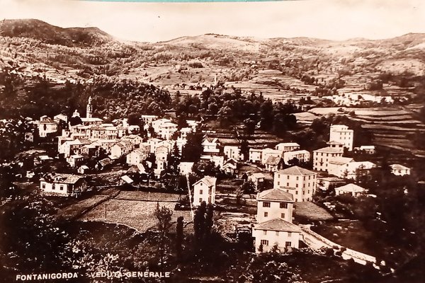 Cartolina - Fontanigorda - Veduta Generale - 1954