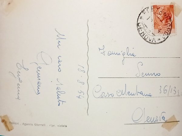 Cartolina - Fontanigorda - Veduta Generale - 1954