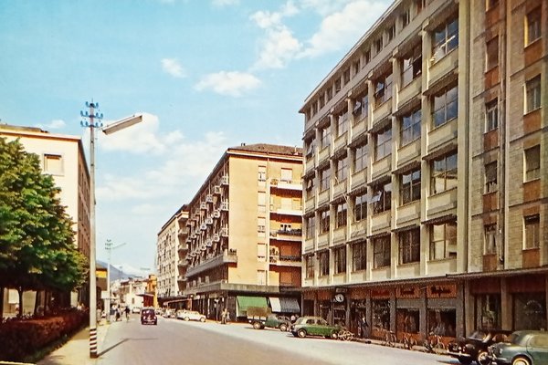 Cartolina - Aosta - Corso Battaglione Aosta - 1960 ca.