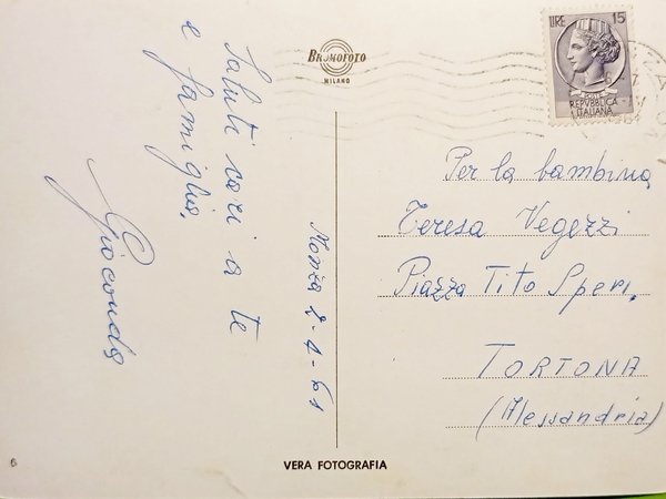Cartolina - Monza - Cappella Espiatoria - 1961