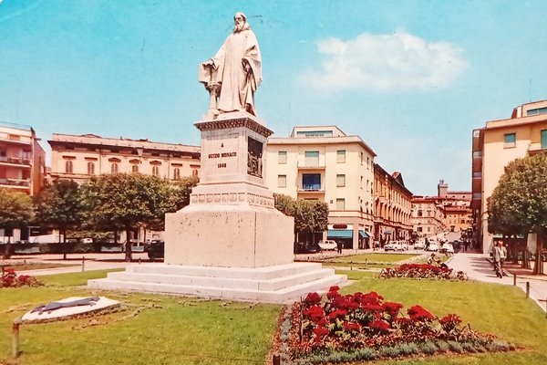 Cartolina - Arezzo - Monumento a Guido Monaco - 1965