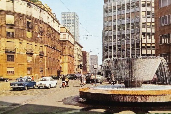 Cartolina - Milano - Via Filippo Turati - 1967