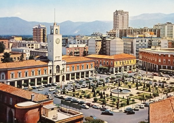 Cartolina - Latina - Piazza del Popolo - 1976