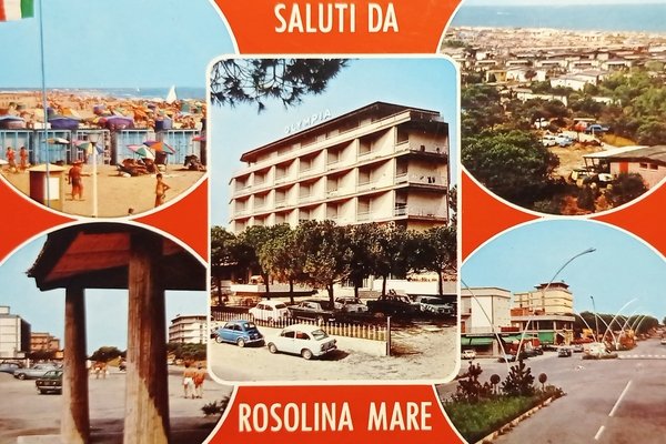 Cartolina - Saluti da Rosolina Mare - Vedute diverse - …