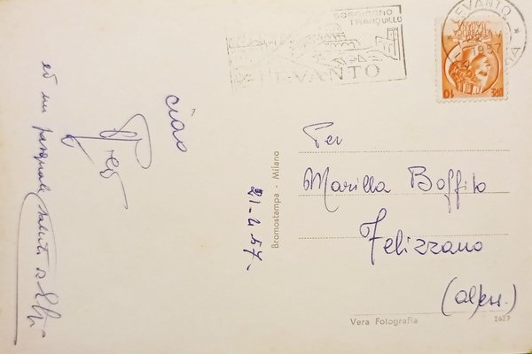 Cartolina - Levanto - Il Porticciolo - 1957