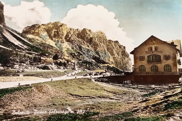 Cartolina - Dolomiti - Passo Falzarego - 1956