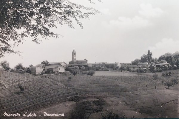 Cartolina - Maretto d'Asti - Panorama - 1950 ca.