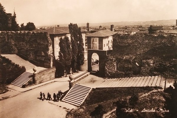 Cartolina - Asti - Antiche Mura - 1950 ca.