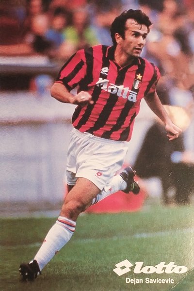 Cartolina Sport Calcio - Calciatore Dejan Savicevic - 1960 ca.