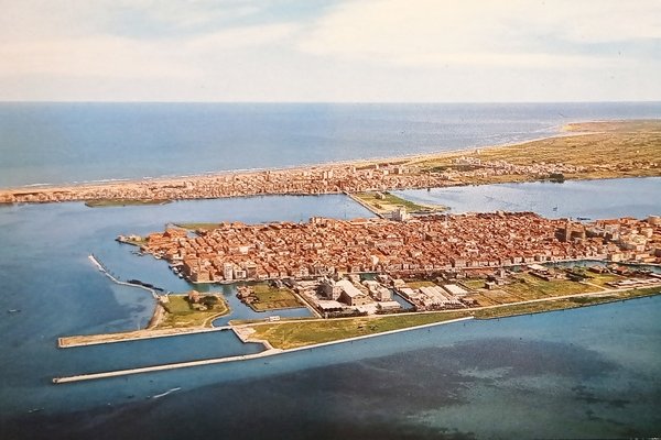 Cartolina - Chioggia - Sottomarina - Veduta aerea - 1960 …