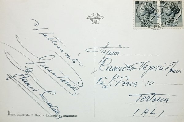 Cartolina - Chiareggio ( Valmalenco ) - 1965