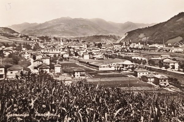 Cartolina - Gazzaniga - Panorama - 1964