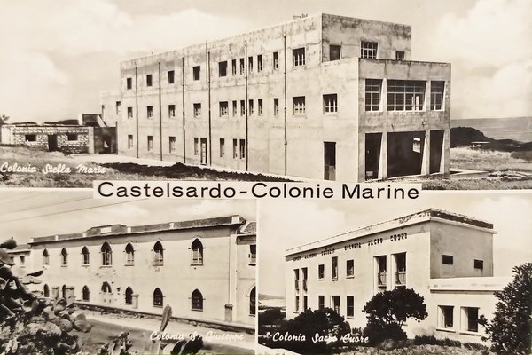 Cartolina - Castelsardo - Colonie Marine - Vedute diverse - …