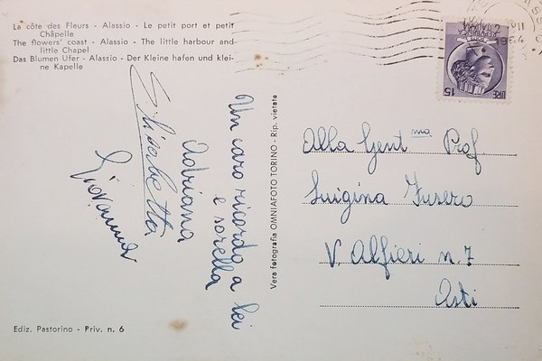 Cartolina - Riviera dei Fiori - Alassio - Il Porticciolo …