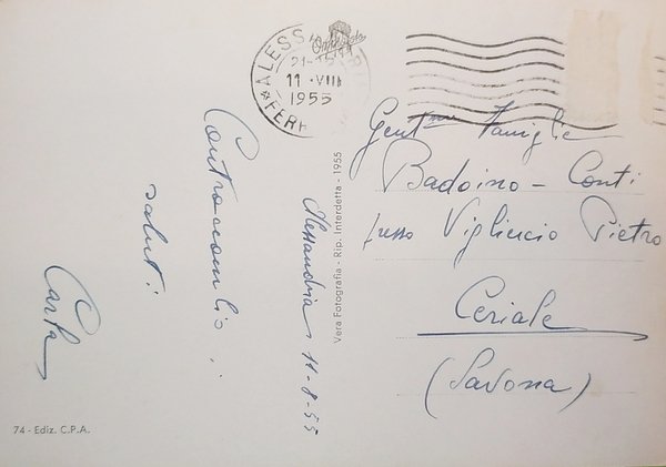 Cartolina - Alessandria - Corso Crimea - 1955