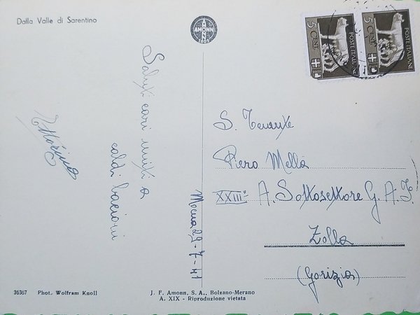 Cartolina - Costumi - Dalla Valle di Sarentino - ( …