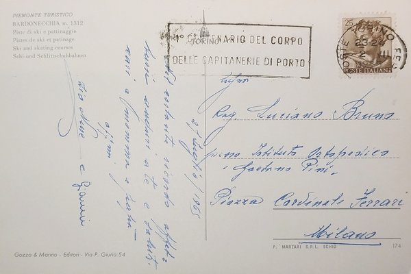 Cartolina - Piemonte turistico - Bardonecchia - Piste di ski …