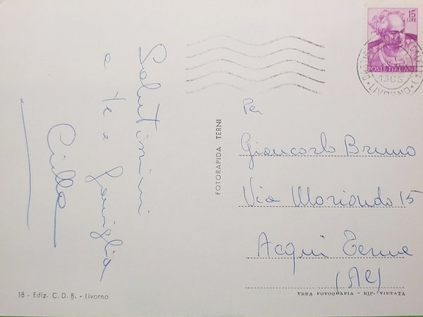 Cartolina - Castiglioncello - Portovecchio - Veduta della spiaggia - …