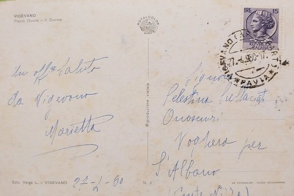 Cartolina - Vigevano - Piazza Ducale - Il Duomo - …
