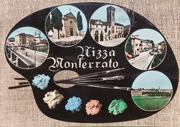 Cartolina - Nizza Monferrato - Vedute diverse - 1966