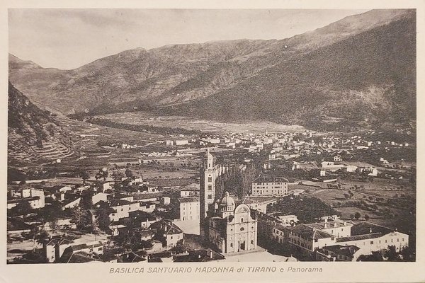 Cartolina - Basilica Santuario Madonna di Tirano e Panorama - …