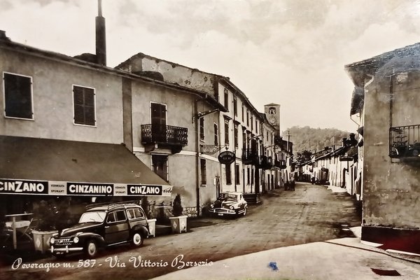 Cartolina - Peveragno - Via Vittorio Bersezio - 1959