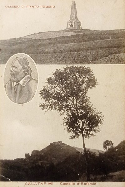 Cartolina - Calatafimi - Castello d'Eufemio - Ossario di Pianto …