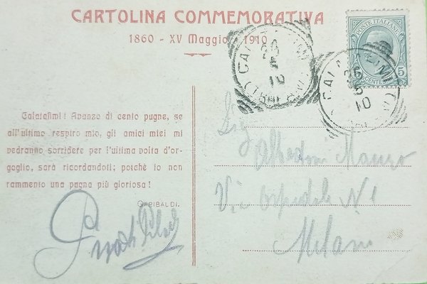Cartolina - Calatafimi - Castello d'Eufemio - Ossario di Pianto …