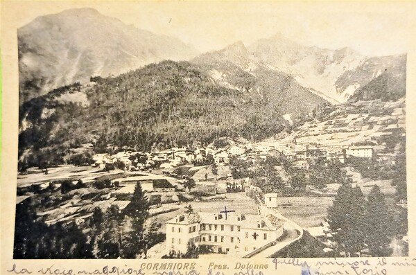 Cartolina - Courmayeur - Frazione Dolonne - 1944
