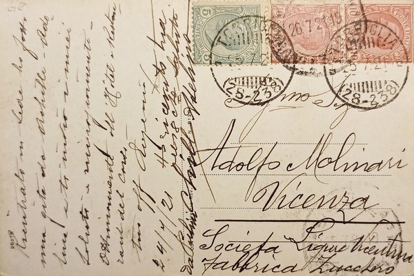 Cartolina - Torriglia - Ville del Bosco - 1921