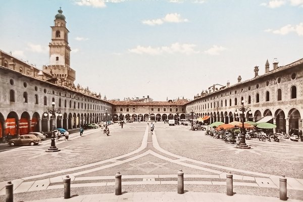 Cartolina - Vigevano - Piazza Ducale - 1965 ca.