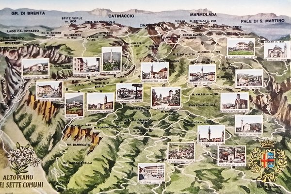 Cartolina - Altopiano dei Sette Comuni - Panorama - 1965 …