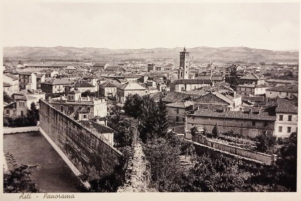 Cartolina - Asti - Panorama - 1940 ca.