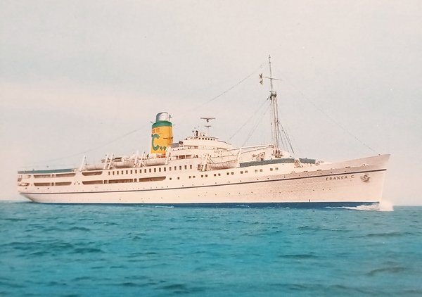 Cartolina - Nave da Crociera - M/N Franca C. - …