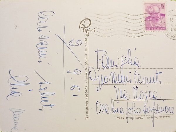 Cartolina - Lago Maggiore - Stresa - 1961