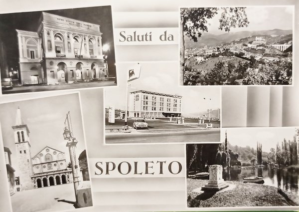Cartolina - Saluti da Spoleto ( Perugia ) - Vedute …