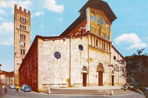 Cartolina - Lucca - Basilica S. Frediano - 1960